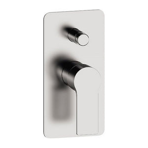 Monocomando a piastra rettangolare ad incasso con deviatore serie Energy