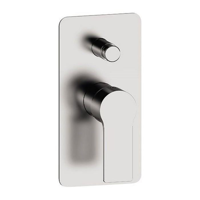 Monocomando a piastra rettangolare ad incasso con deviatore serie Energy