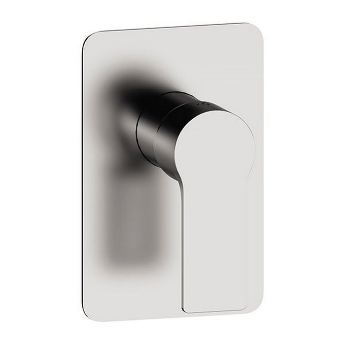 Miscelatore ad incasso con piastra rettangolare