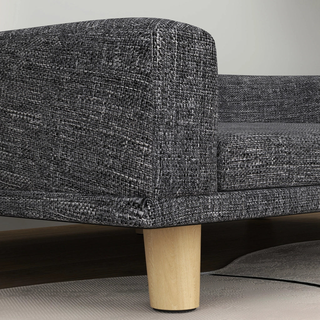 Letto per Cani Grande con Cuscino Lavabile ¨C zephmum ¨C Grigio Scuro Legno 98x67x25