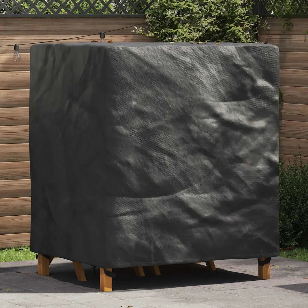 vidaXL Copertura per mobili da esterno Nero 116 x 100 x 120 cm 210D