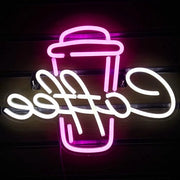Luminaria a LED a forma di tazza da caffè per decorazione bar, ristorante, matrimonio