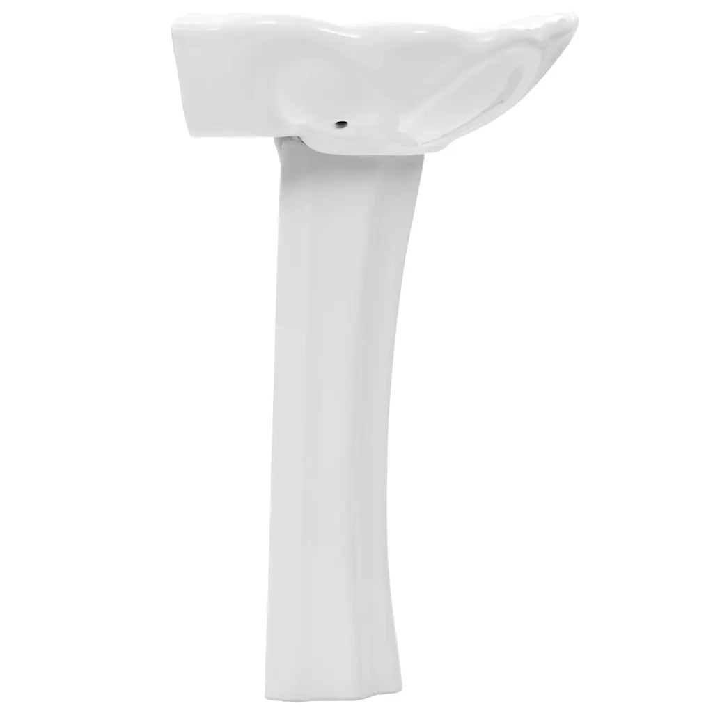 Lavandino a Colonna in Ceramica Bianca 580x510x200 mm 143005
