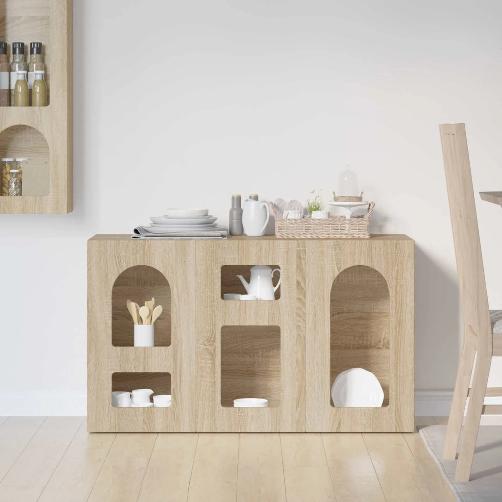 Credenza | Madia | Buffet da pranzo | Armadio da pranzo Rovere Sonoma 100 x 35 x 59 cm Legno multistrato