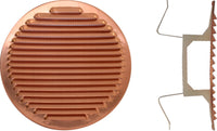 griglia aerazione rame con molle d.120-160 cod:ferx.39897
