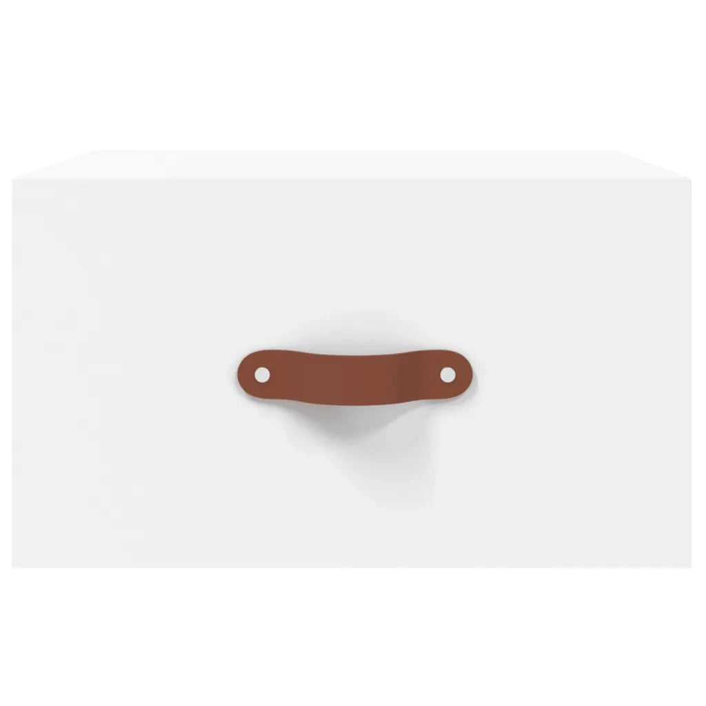 Comodini a Muro 2 pz Bianchi 35x35x20 cm 829773
