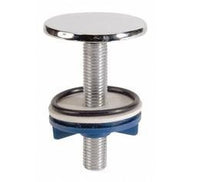 Tappo copriforo cromato in ottone, diametro 50