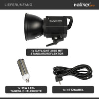 Luce LED fotografia, temperatura 5000K, CRI 90+, potenza 35 W, incl. custodia e riflettore, per studio fotografico foto e video