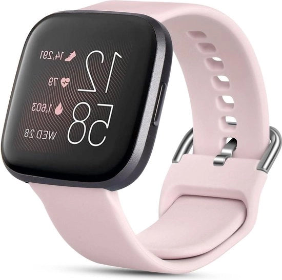Cinturino sportivo in silicone per Fitbit Versa 2 & Versa Lite - design classico - regolabile - cinturino di ricambio compatibile con Fitbit.