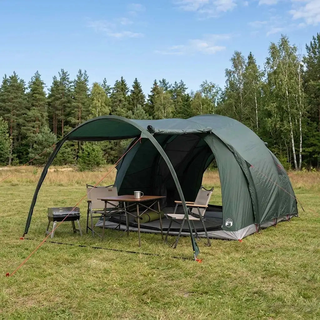 Tenda a tunnel con tetto Verde militare 370 x 275 x 210 cm 42028680