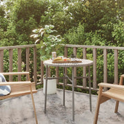 Tavolino da TÃ¨ Grigio 45 cm in Polyrattan  cod mxl 34348