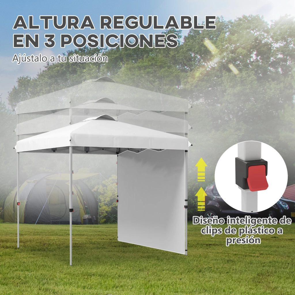 Carpa da Giardino Pieghevole ¨C zephmum ¨C Bianco 250x250 cm