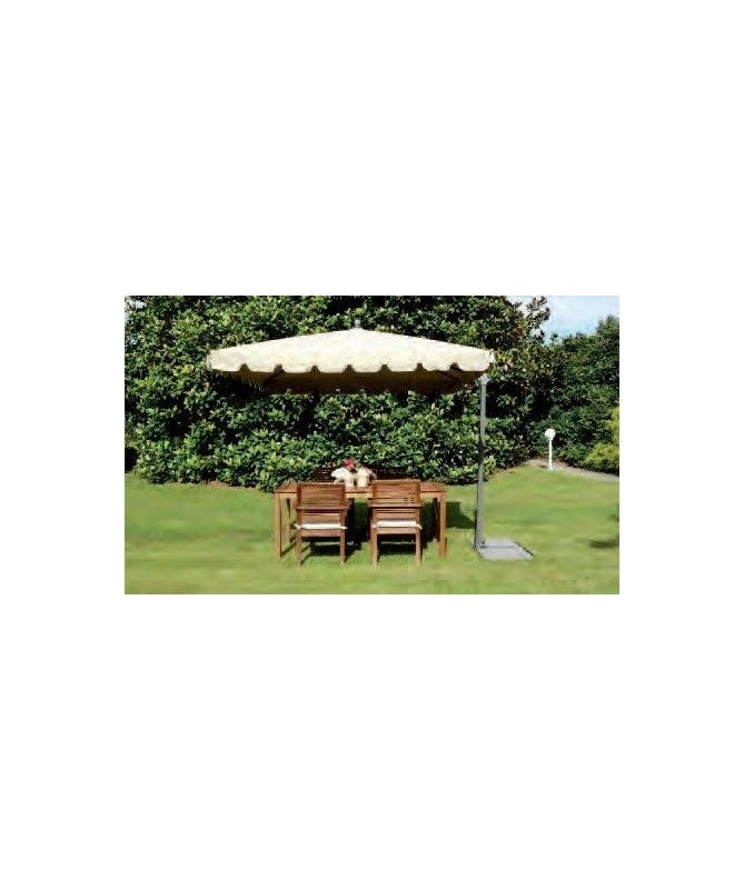 Ombrellone palo laterale Allegro Made in Italy - 200 x 300 cm - Ecru