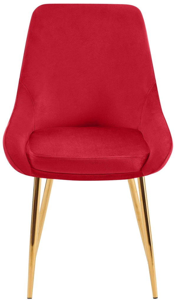 Set di 2 sedie da pranzo Elmira velluto oro 7
