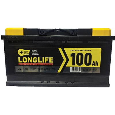 BATTERIA AUTO MODULO VALORE + - AH 100 DX SPUNTO 810A MM 353X175 H.MM 190