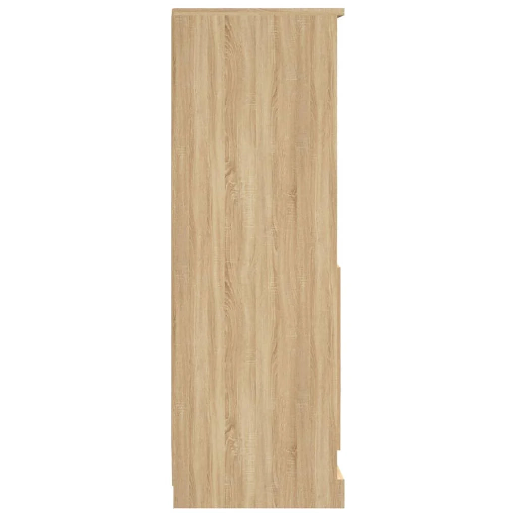 Buffet credenza cassettiera mobiletto mobile contenitore organizer cucina soggiorno salotto alto in rovere Sonoma 36 x 35,5 x 103,5 cm legno ingegnerizzato marrone 02_0034054