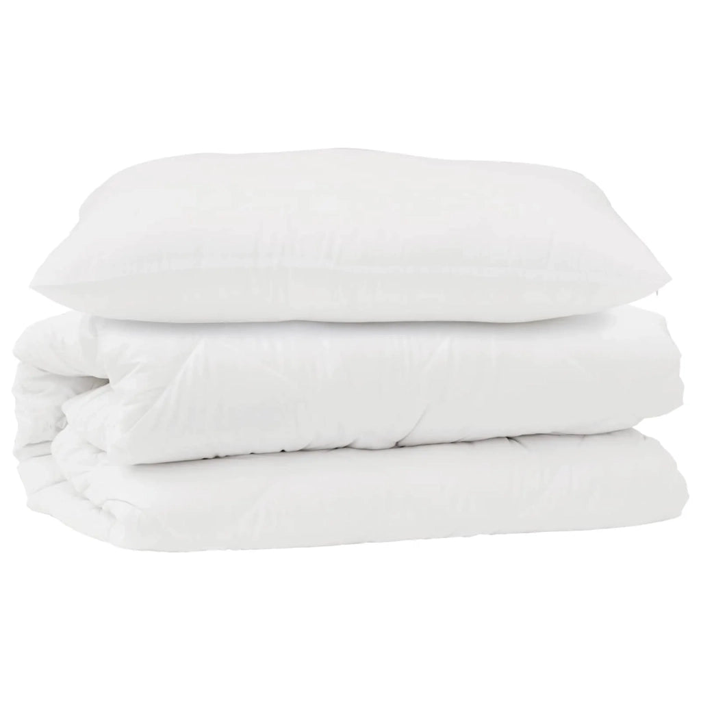 Set di Piumoni con cuscino 2 pcs Bianco Microfibra 3376838