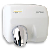 Asciugamani Elettrico Aria Calda Automatico in Acciaio Bianco Mediclinics Saniflow E05A