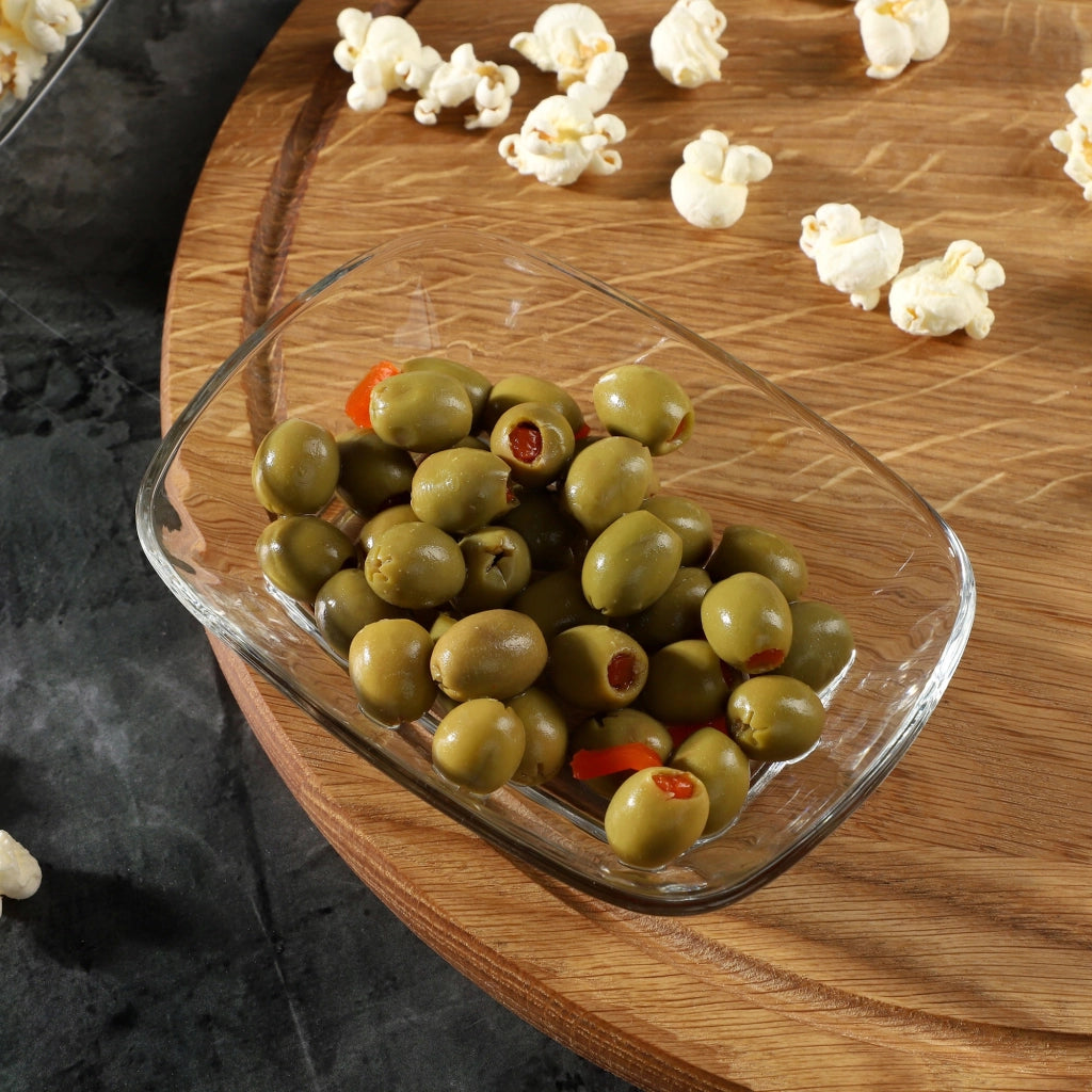 Ciotola da insalata in vetro KADAX, ciotola per snack da 230 ml, set di 4 ciotole semplici