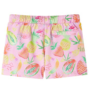 Pantaloncini per Bambini con Coulisse Rosa Tenue 104 10950