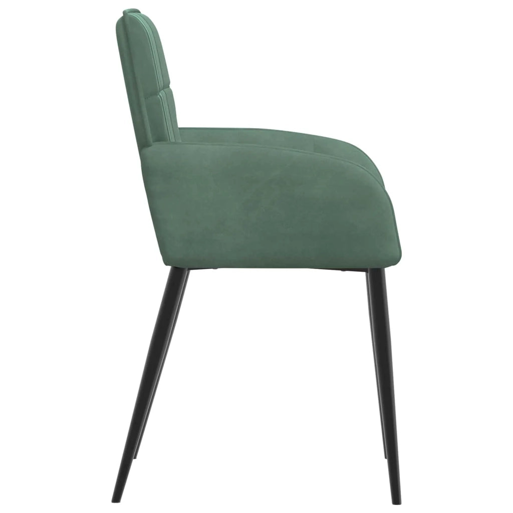 Sedie da pranzo 4 pcs Velluto (V) Verde Mare 56,5 x 50 x 86 cm 3428174