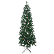 Albero di Natale Artificiale ¨C zephmum ¨C Verde 180 cm con base pieghevole