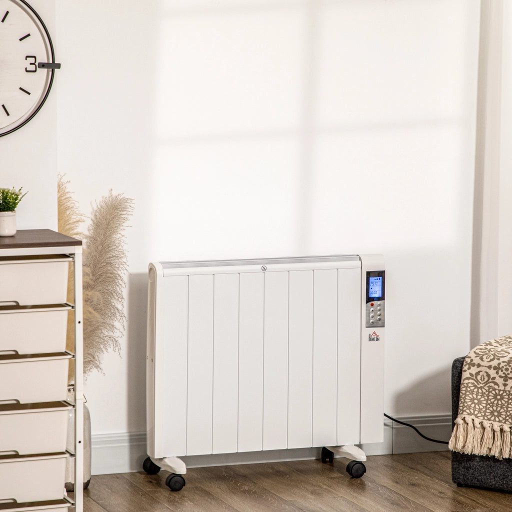 Stufetta Elettrica 1000/2000W con Timer ¨C zephmum ¨C Bianco 75x31x66.5 cm