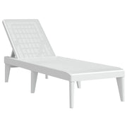 Sdraio da giardino | Lettino Bianco 186x60x29 cm in PP