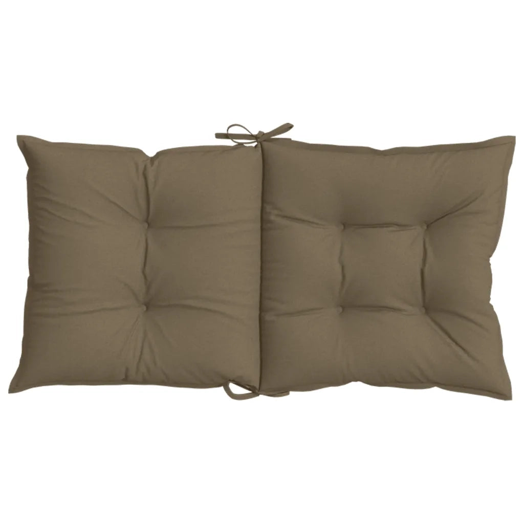 Cuscini Sedia Schiena Bassa 4 pz Tortora Mélange Tessuto 4002404
