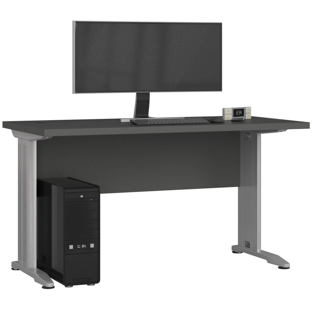 Scrivania per computer AKORD BM135 Grigio Grafite 135 cm 135x60x76 cm