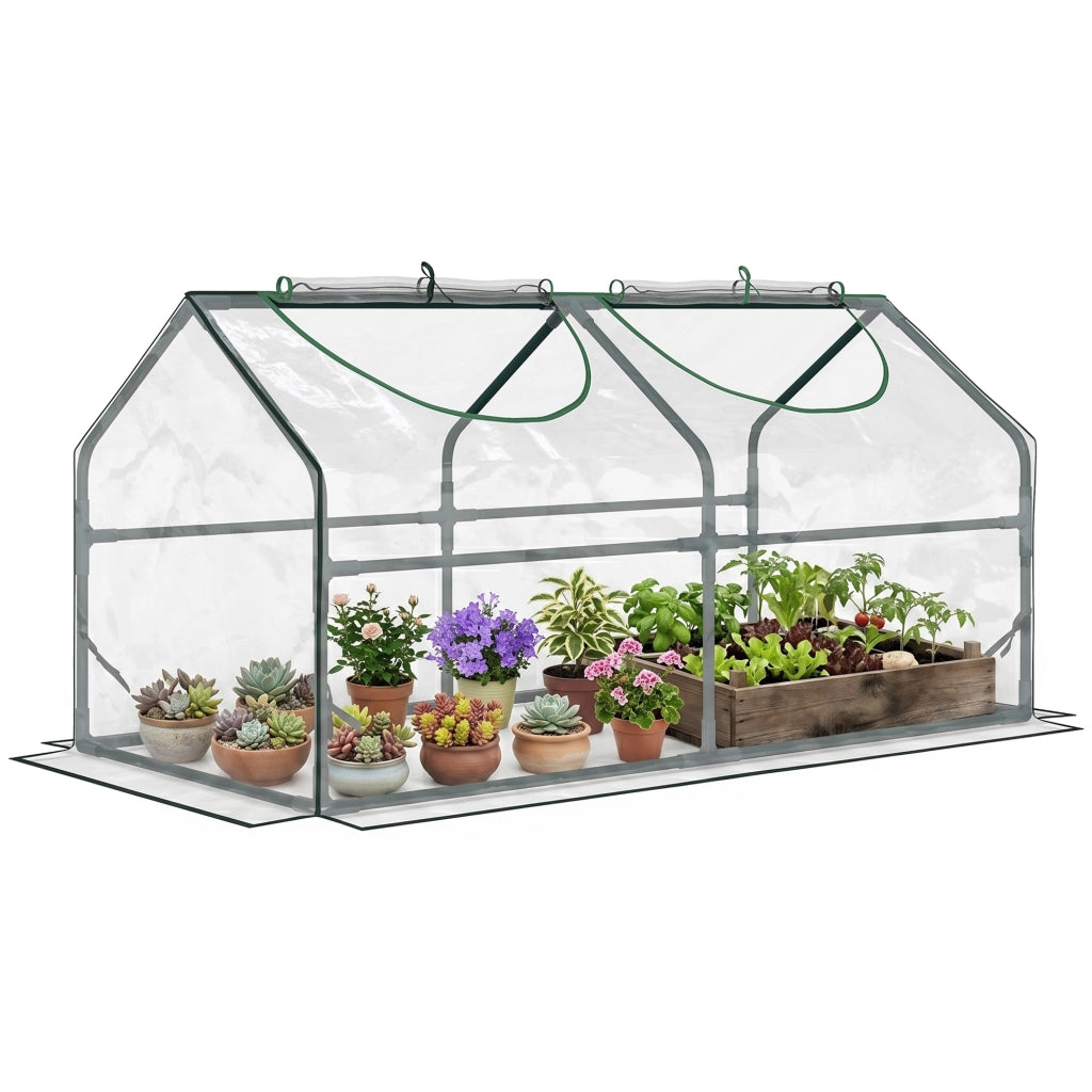 Mini Serra da Giardino ¨C Zephmum ¨C Trasparente 120x60x60cm
