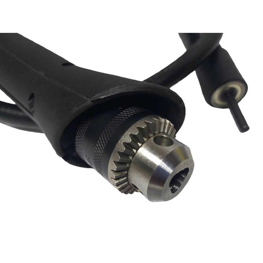 Trade Shop - Albero Prolunga Flessibile Per Trapano 130 Cm Con Mandrino A Cremagliera -