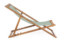 Set 4 Sedie Sdraio Reclinabile Pieghevole 60x106x88 cm in Legno Relax Noemi Salvia