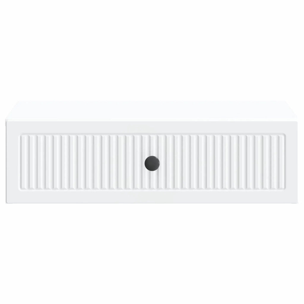 Tavolino da Parete Laterale Bianco 59 x 34,5 x 17 cm 897975