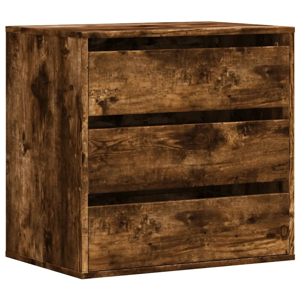 vidaXL Cassettiera Angolare Rovere Fumo 60x41x58cm Legno Multistrato