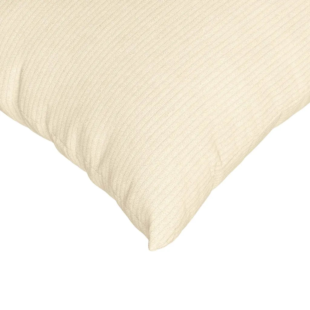 Cuscini da Divano 2 pz | Cuscini per sedie Crema 70 x 50 cm Tessuto in Cords