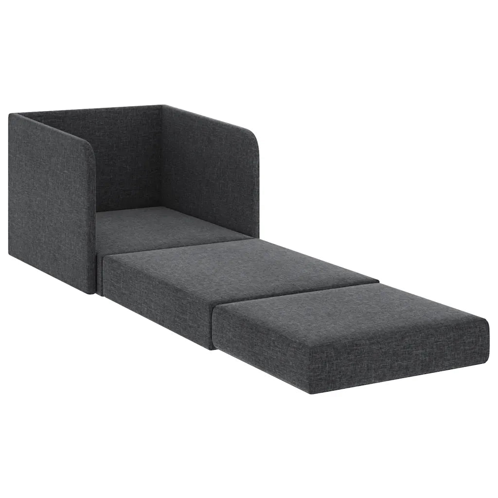 Poltrona Letto Convertibile Grigio Scuro in Tessuto cod mxl 12806