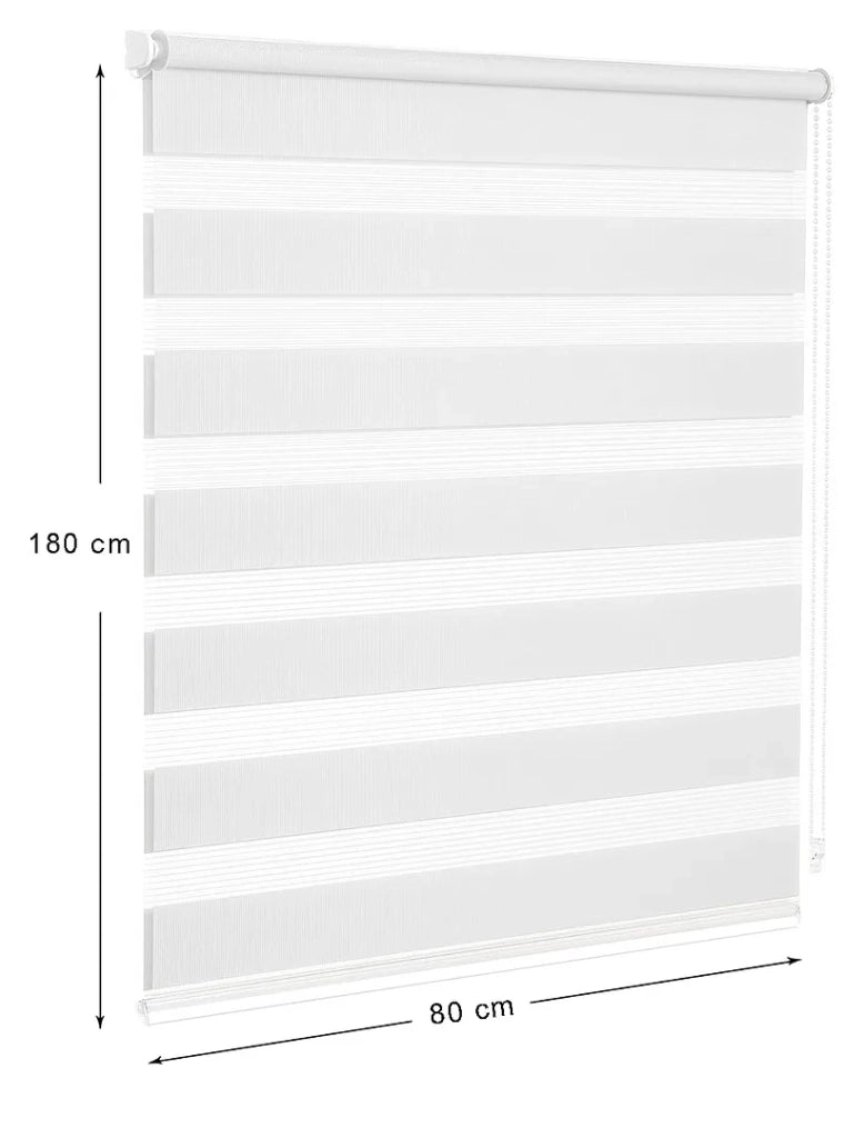 Tenda a Rullo 80x180 Cm Finestra Porta Interno Casa Ufficio Kit Montaggio Parete Telaio No Fori Beige