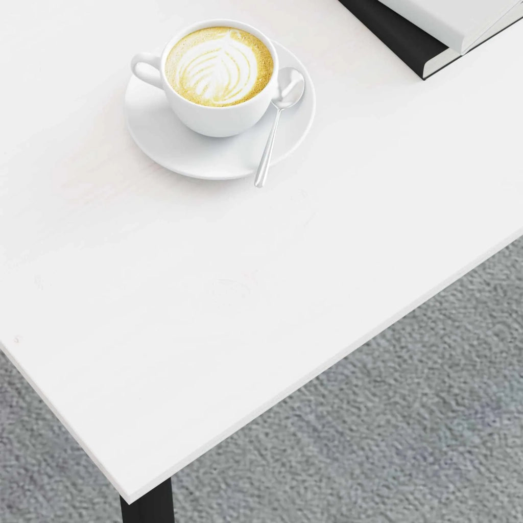 Tavolino da salotto Bianco 70 x 50 x 36 cm Pino massello 892764
