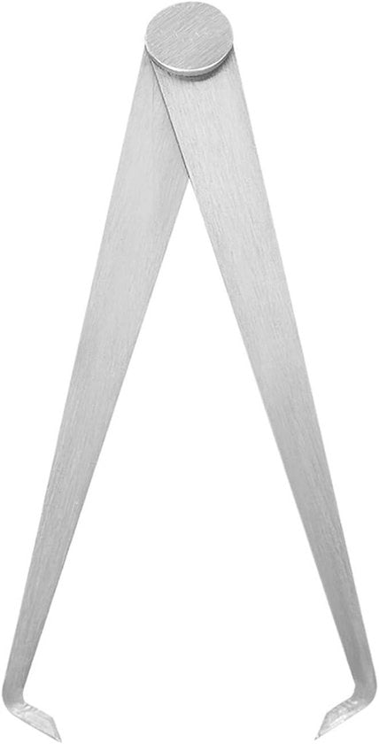 Attrezzo di misurazione per misurazione di contenitori - 15,24 cm - Misuratore di contenitori in acciaio inossidabile - Argento