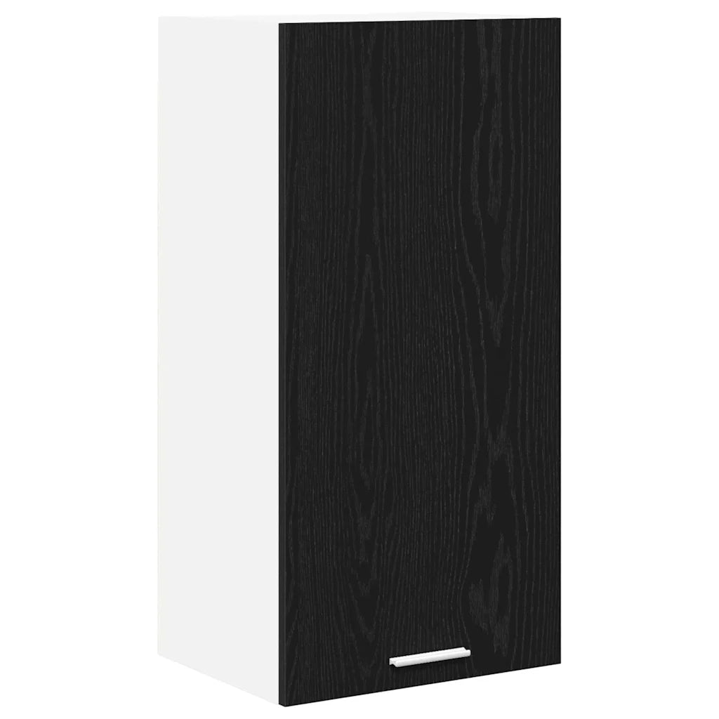 Armadio pensile Riga Rovere Nero e Bianco 40 x 31 x 80 cm