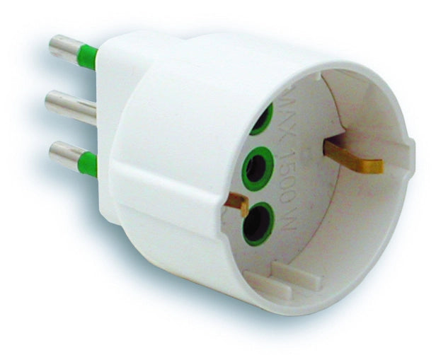 Fanton ADATTATORE SEMPLICE 2P+T spina 10A/ presa schuko 5.00 pz