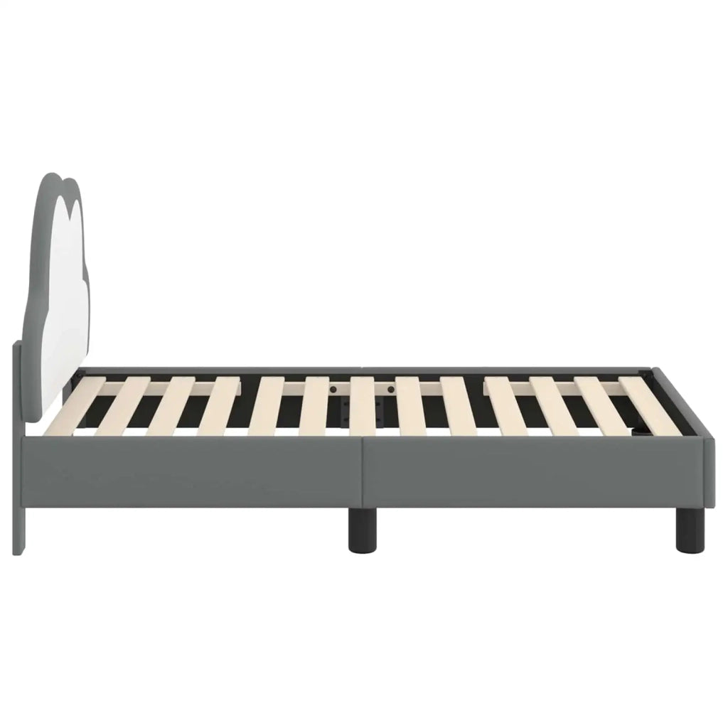 Letto singolo | Letto per adulti | Struttura letto per bambini con testata Grigio Chiaro PU