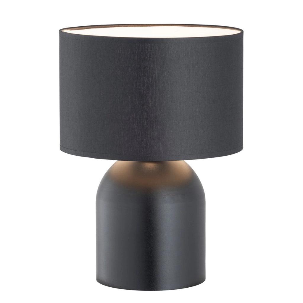 Lampada da tavolo Aspen in acciaio nero e bianco