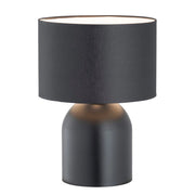Lampada da tavolo Aspen in acciaio nero e bianco