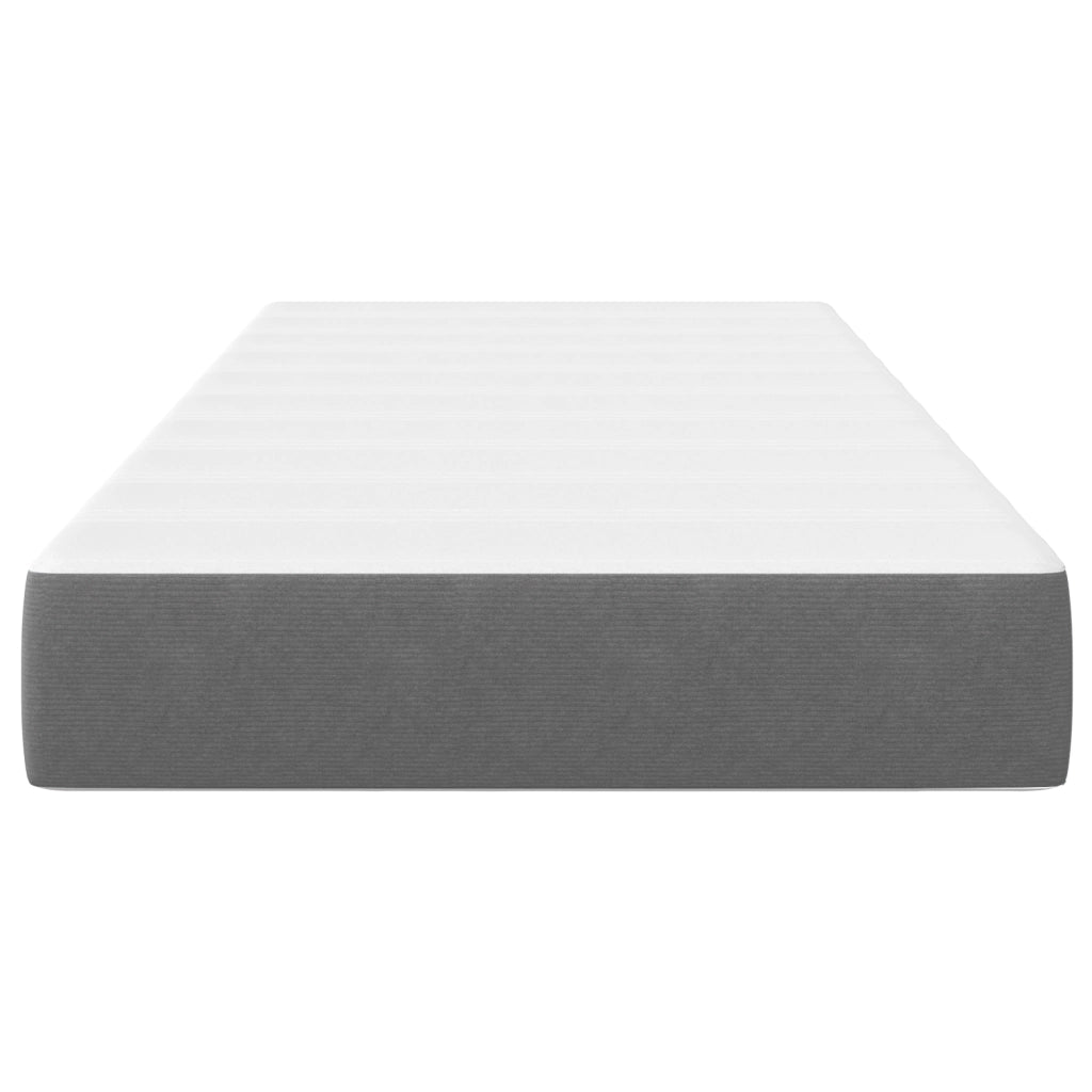Materasso a Molle Pocket  Grigio Chiaro Medio 100x200x20 cm Tessuto