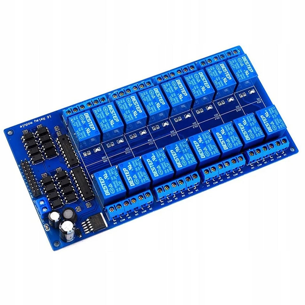 Modulo Relè 16 Canali 24V per Arduino – Alta Qualità e Affidabilità | Dimensioni 220x57x19 mm | Automazione e Robotica