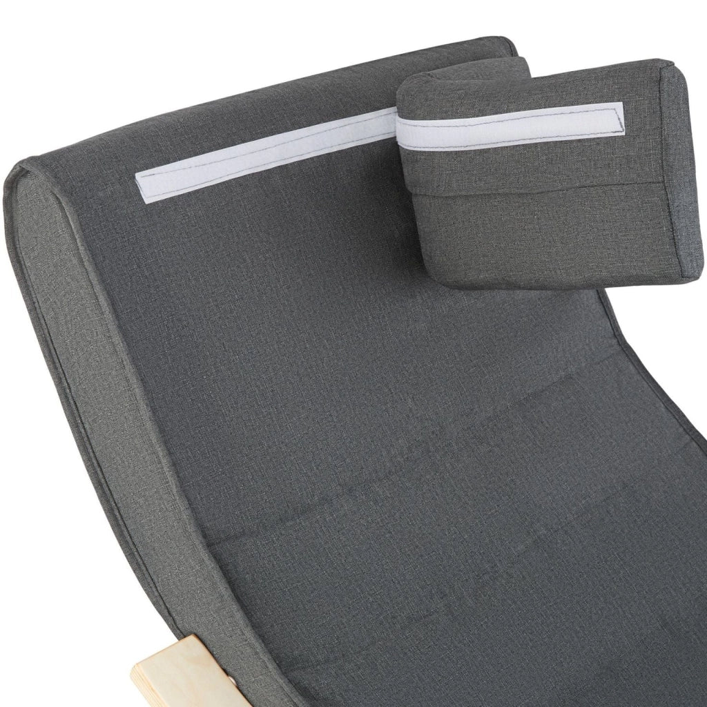 Comoda poltrona a dondolo con elegante design ergonomico grigio 08_0000247