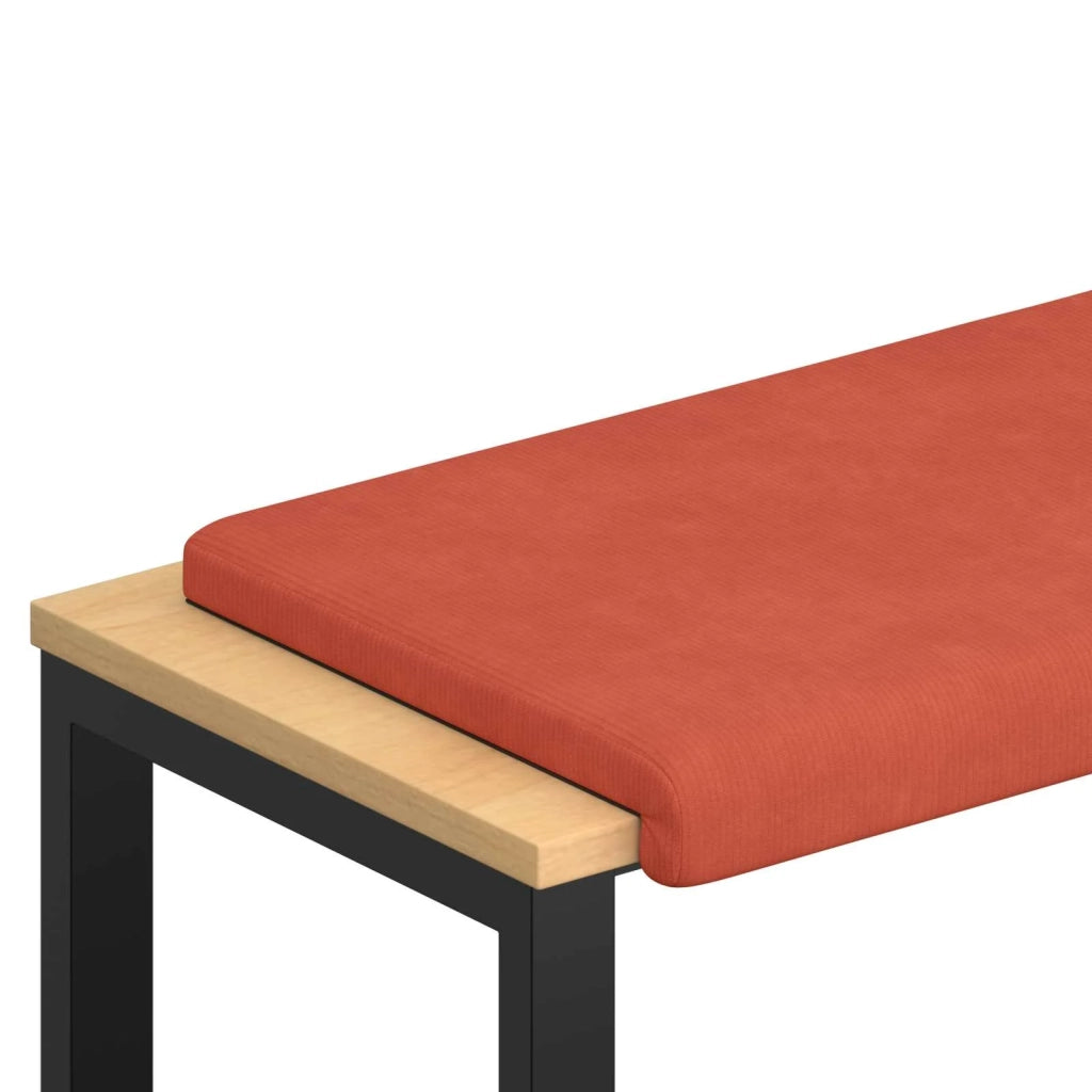 Cuscino per panchina corduroy Rosso Arancio Profondità 35 cm 42043218