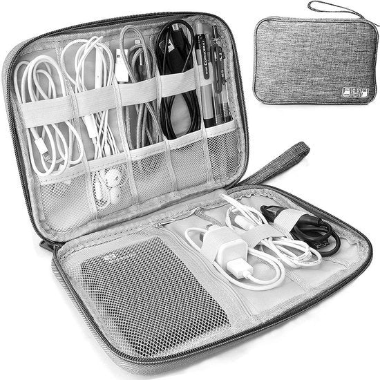 Borsa elettronica - Organizzazione portatile - 1 pezzo - Grigio